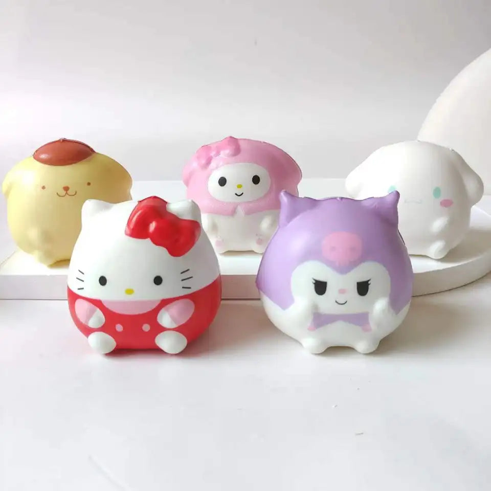 Kuromi Hello Kitty Stress Tabas Squishy Anime Cartoon Free Stuff for Boys Girls Children Pocket Pushy Squeeze Fidget Toys Gift