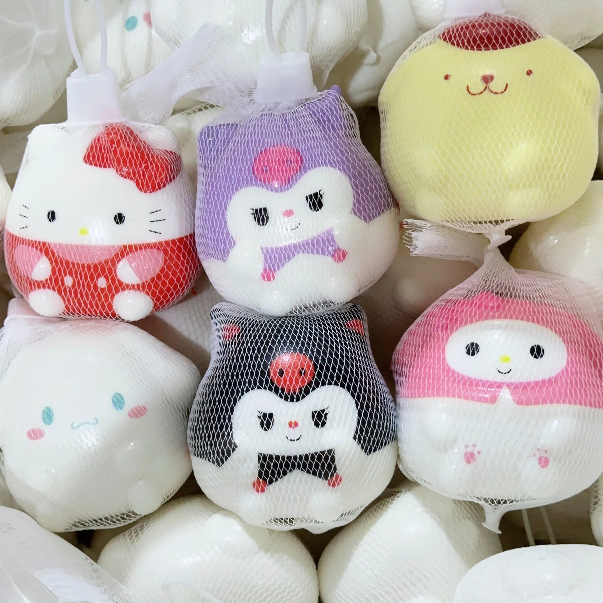 Kuromi Hello Kitty Stress Tabas Squishy Anime Cartoon Free Stuff for Boys Girls Children Pocket Pushy Squeeze Fidget Toys Gift