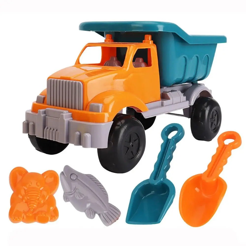Sand Kit Outdoor Game Parent-Children Interactive Shovel Rake Mold Beach Castle Bucket Sand Toys Set Truck Trolley
