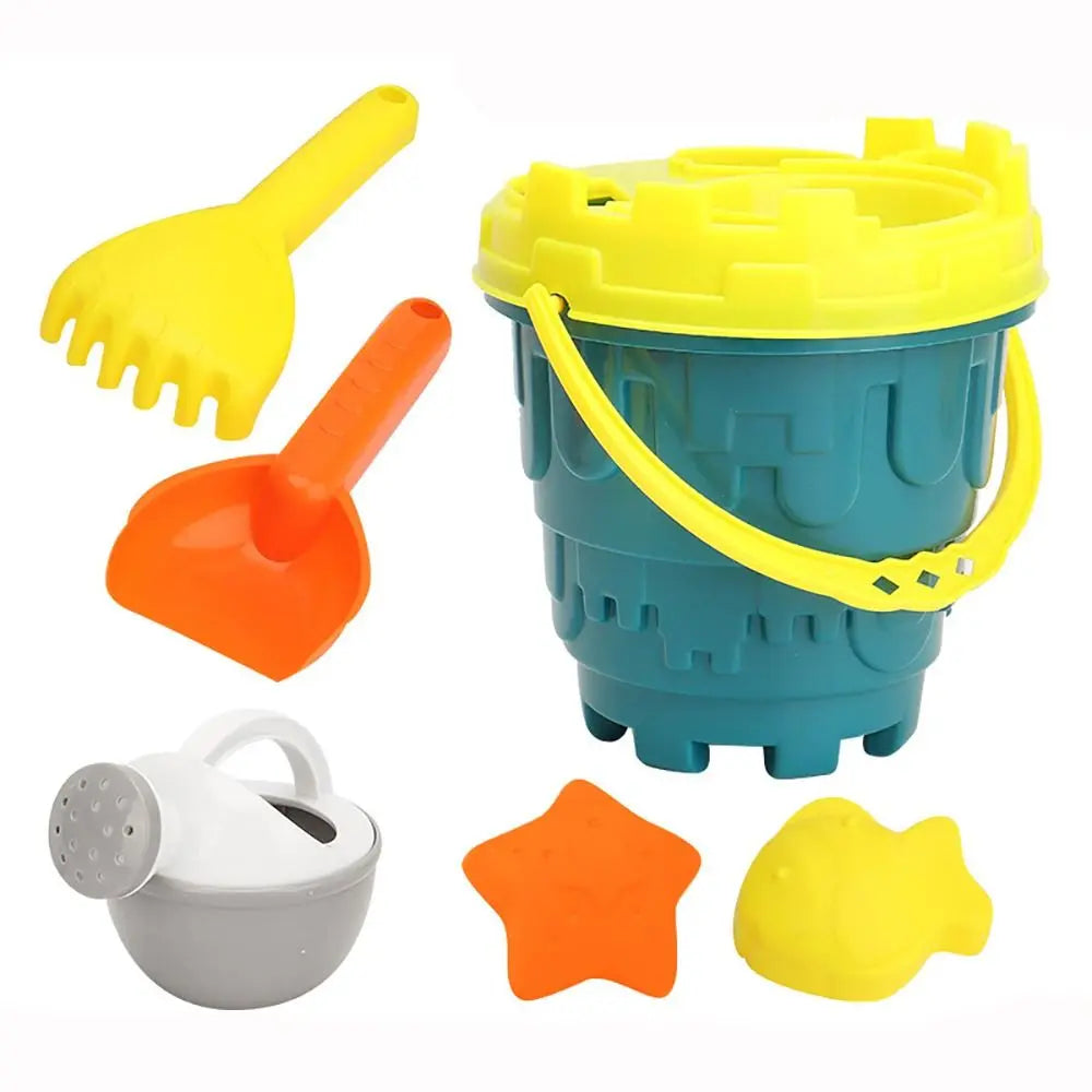 Sand Kit Outdoor Game Parent-Children Interactive Shovel Rake Mold Beach Castle Bucket Sand Toys Set Truck Trolley