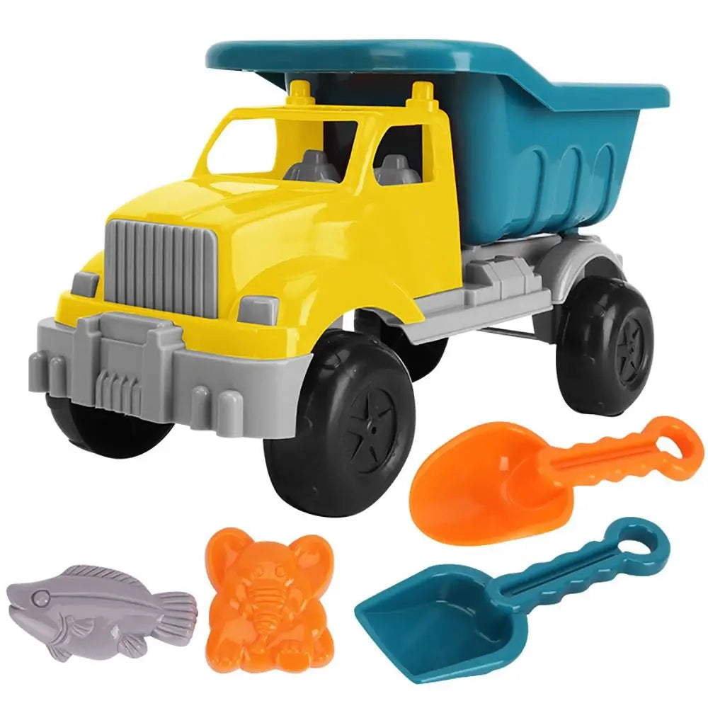 Sand Kit Outdoor Game Parent-Children Interactive Shovel Rake Mold Beach Castle Bucket Sand Toys Set Truck Trolley