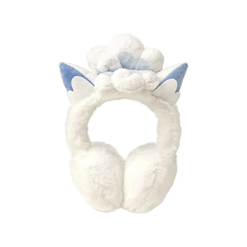 Original PokéMon Snow Realm Illusion Series Plush Ear-Muff Backpack Spheal Snom Ornament Toy New Year Birthday Valentine'S Gift