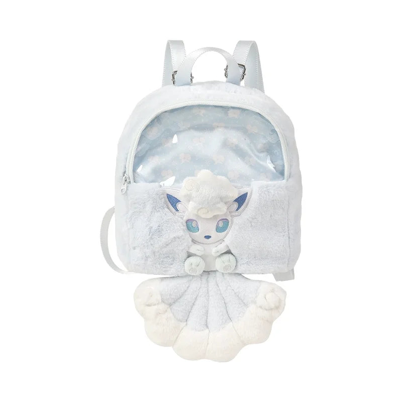 Original PokéMon Snow Realm Illusion Series Plush Ear-Muff Backpack Spheal Snom Ornament Toy New Year Birthday Valentine'S Gift