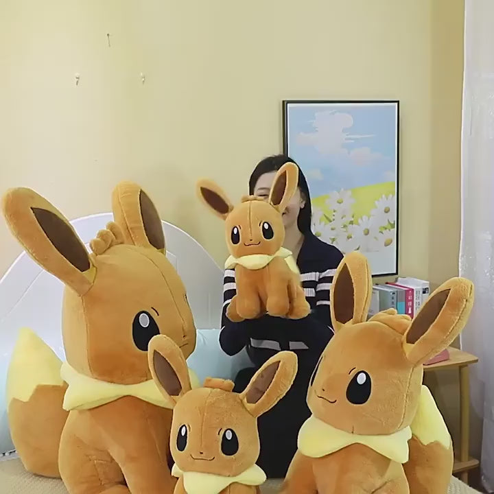 45/55/75CM Big Size Pokemon Eevee Plushies Kawaii Cartoon Anime Plush Soft Pillow Doll Stuffed Plushies Ornament Children's Gift